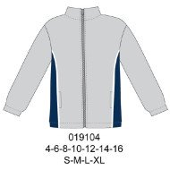 019104 - Molde de Polerón polar, con corte en delantero y espalda,