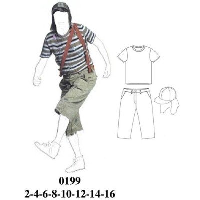 0199 - Molde de Disfraz de chavo del 8 0199 - Molde de Disfraz de chavo del 8