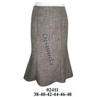 02411 - Molde de Falda tubo (largo chanel)