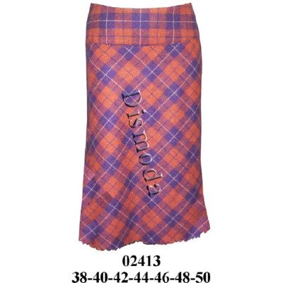 02413 - Molde de Falda con rebeca delantera faldón al sesgo