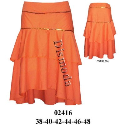 02416 - Molde de Falda doble vuelo