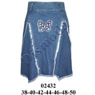 02432 - Molde de Falda mezclilla con 4 triángulos