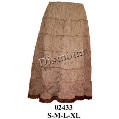 02433 - Molde de Falda 6 paños con aplicación de encaje en basta 02433 - Molde de Falda 6 paños con aplicación de encaje en basta