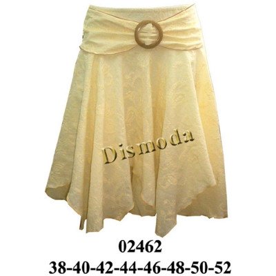 02462 - Molde de Falda con rebeca, 8 puntas, elasticada en cintura,