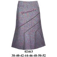 02463 - Molde de Falda con cortes diagonales