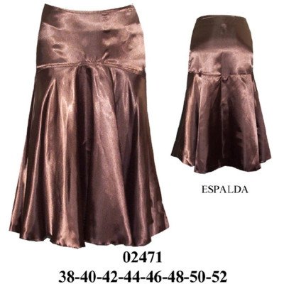 02471 - Molde de Falda con rebeca y faldón semi plato