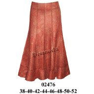 02476 - Molde de Falda 12 paños con rucha en la basta