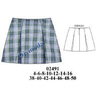 02491 - Molde de Falda a la cadera