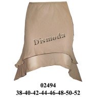 02494 - Molde de Falda doble con faldones en punta