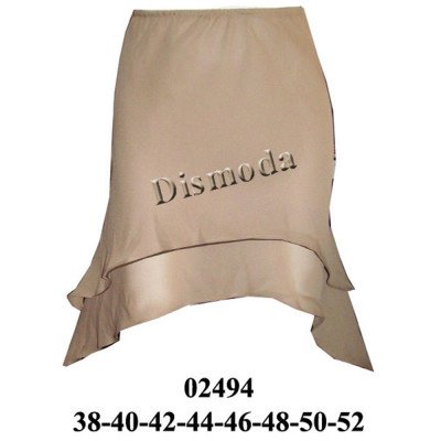 02494 - Molde de Falda doble con faldones en punta 02494 - Molde de Falda doble con faldones en punta