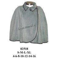 02518 - Molde de Capa cruzada cuello camisero