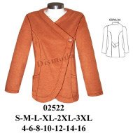 02522 - Molde de Polar cruzado, corte princesa