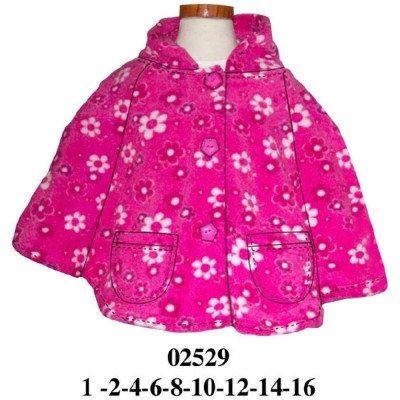 02529 - Molde de Poncho con gorro 02529 - Molde de Poncho con gorro