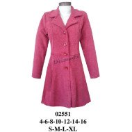 02551 - Molde de Abrigo de polar, para vestidos de cueca