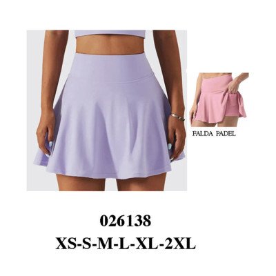 026138 - Molde de falda short para padel 026138 - Molde de falda short para padel
