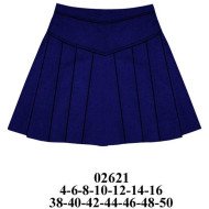 02621 - Molde de Falda con rebeca y pliegues