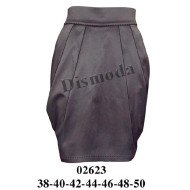 02623 - Molde de Falda globo con pretina ancha y pliegues