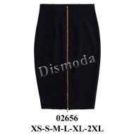 02656 - Molde de Falda recta con pretina y cierre frontal