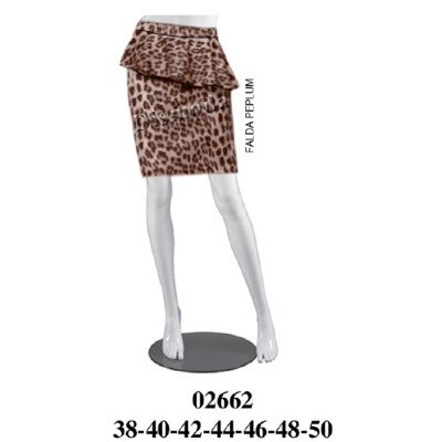 02662 - Molde de Falda con peplum y pretina