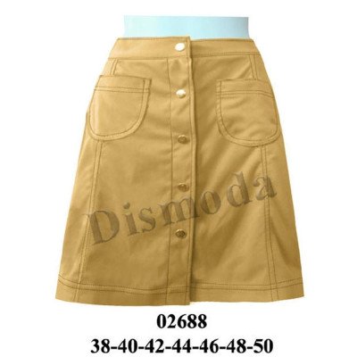 02688 - Molde de Falda con cortes, abotonada en delantero 02688 - Molde de Falda con cortes, abotonada en delantero