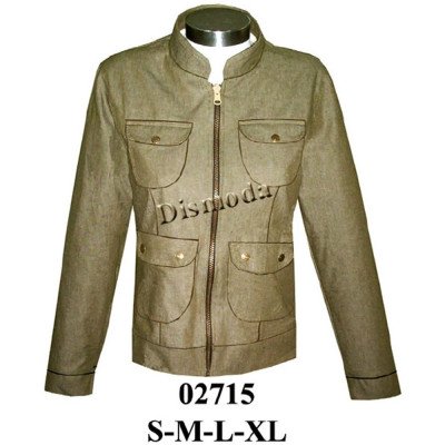 02715 - Molde de Casaca cuello mao con bolsillos de parche