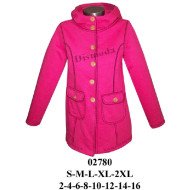 02780 - Molde de Chaqueta con gorro corte princesa