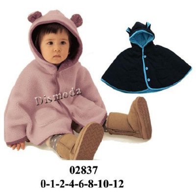 02837 - Molde de Poncho con gorro y orejas 02837 - Molde de Poncho con gorro y orejas