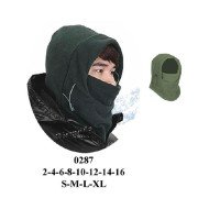 0287 - Molde de Gorro pasamontaña con cubre nariz