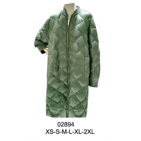 02894 - Molde de Parka larga, cuello tejido,estilo bomber 02894 - Molde de Parka larga, cuello tejido,estilo bomber