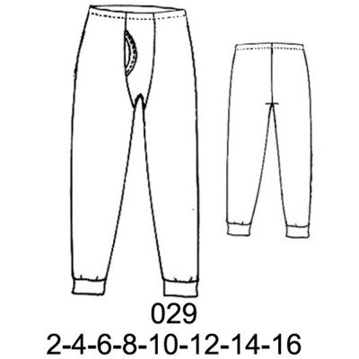 029 - Molde de Calzoncillo de niño largo 029 - Molde de Calzoncillo de niño largo