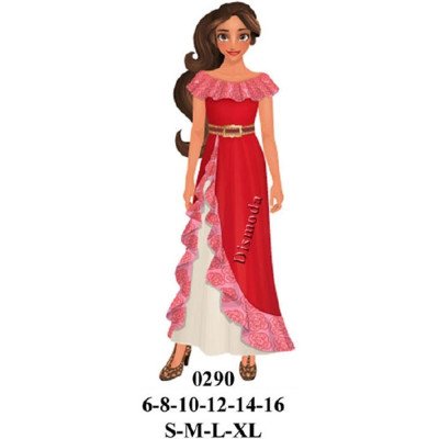 0290 - Molde de Disfraz de elena de avalor 0290 - Molde de Disfraz de elena de avalor