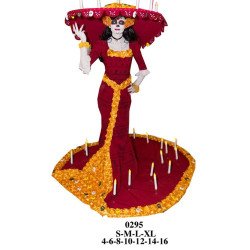 0295 - Molde de Disfraz de catrina II 0295 - Molde de Disfraz de catrina II