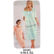 03102 - Molde de Camisa dormir con canesú recogida en delantero