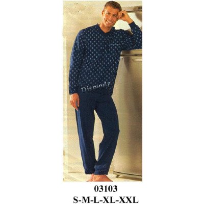 03103 - Molde de Pijama hombre escote v 03103 - Molde de Pijama hombre escote v