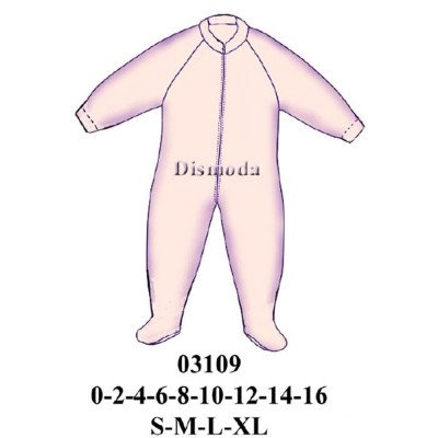 03109 - Molde de Pijama entero niño 03109 - Molde de Pijama entero niño