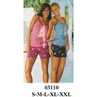 03110 - Molde de Pijama con pabilos y short