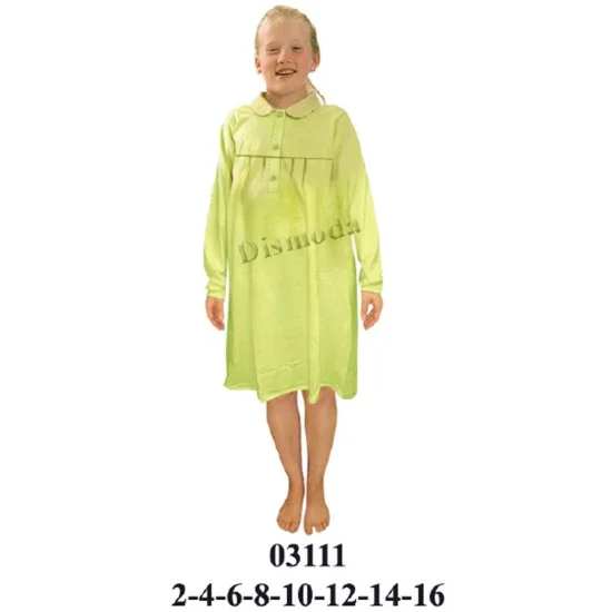 03111 - Molde de Camisola niña cuello bebe, canesú en delantero,