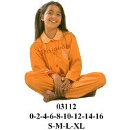 03112 - Molde de Pijama niña cuello bebe, abotonado en delantero