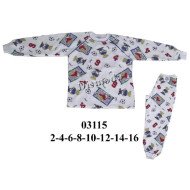 03115 - Molde de Pijama manga raglan