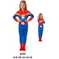 0355 - Molde de Disfraz de capitana marvel