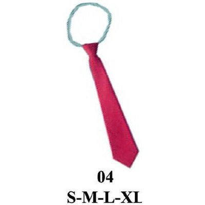 04 - Molde de Corbata escolar con nudo preformado y banda elástica trasera para fácil ajuste 04 - Molde de Corbata escolar con nudo preformado y banda elástica trasera para fácil ajuste