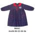 04461 - Molde de Delantal de párvulo con cuello bebé, canesú delantero, abertura frontal con botones, manga larga con puño elástico y bolsillos de parche