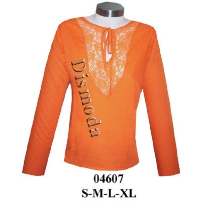 04607 - Molde de Blusa con aplicación de encaje 04607 - Molde de Blusa con aplicación de encaje