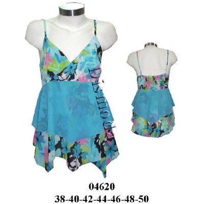 04620 - Molde de Blusa cruzada con corte bajo busto y doble vuelo 04620 - Molde de Blusa cruzada con corte bajo busto y doble vuelo