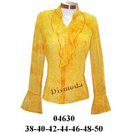 04630 - Molde de Blusa cuello mao con rucha en delantero
