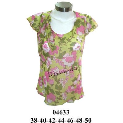 04633 - Molde de Blusa al sesgo con manga pestaña 04633 - Molde de Blusa al sesgo con manga pestaña