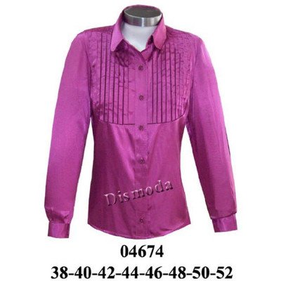 04674 - Molde de Blusa camisera con alforzas en canesú 04674 - Molde de Blusa camisera con alforzas en canesú