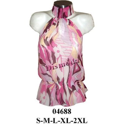 04688 - Molde de Blusa amarrada al cuello sin espalda, con hilo elástico en cintura 04688 - Molde de Blusa amarrada al cuello sin espalda, con hilo elástico en cintura