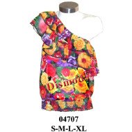 04707 - Molde de Blusa asimétrica con rucha y hilo elástico