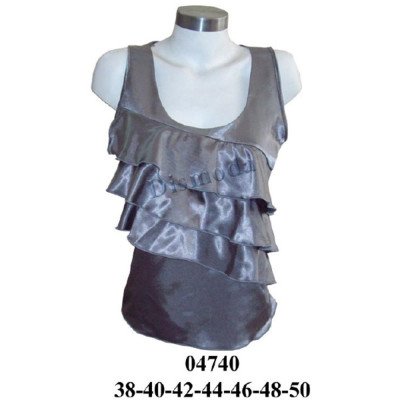 04740 - Molde de Blusa con vuelos en delantero 04740 - Molde de Blusa con vuelos en delantero